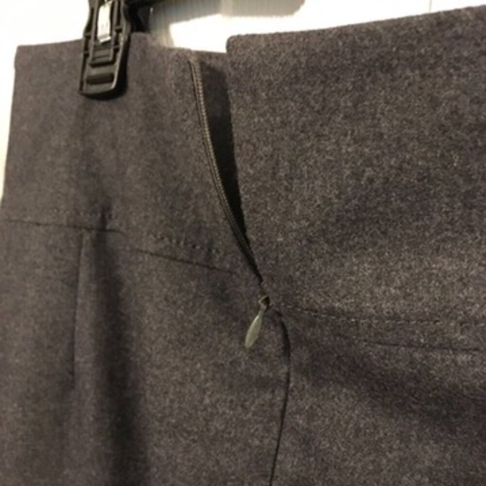 Brunello Cucinelli Wool/Leather Pencil Skirt - Picture 3 of 8